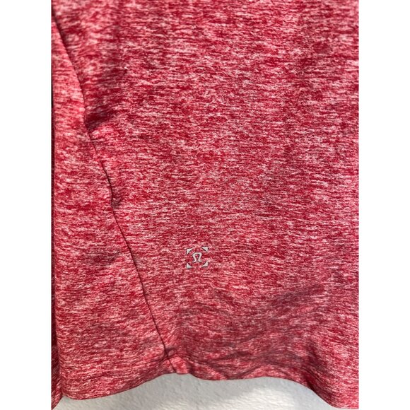 Lululemon Womens Red Heathered 1/2 Zip Long Sleeve Pullover Top size med - Picture 6 of 8